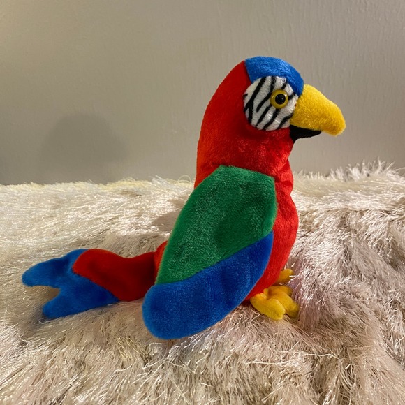RARE Jabber the Parrot Ty Beanie Baby w/ GRAMMATICAL ERROR! Excellent Condition! - Picture 10 of 16